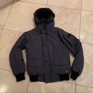 TNA Aritzia Ronne Warmest Bomber Down Filled Parka